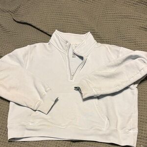 SKIMS women’s light blue Half-Zip Sweater